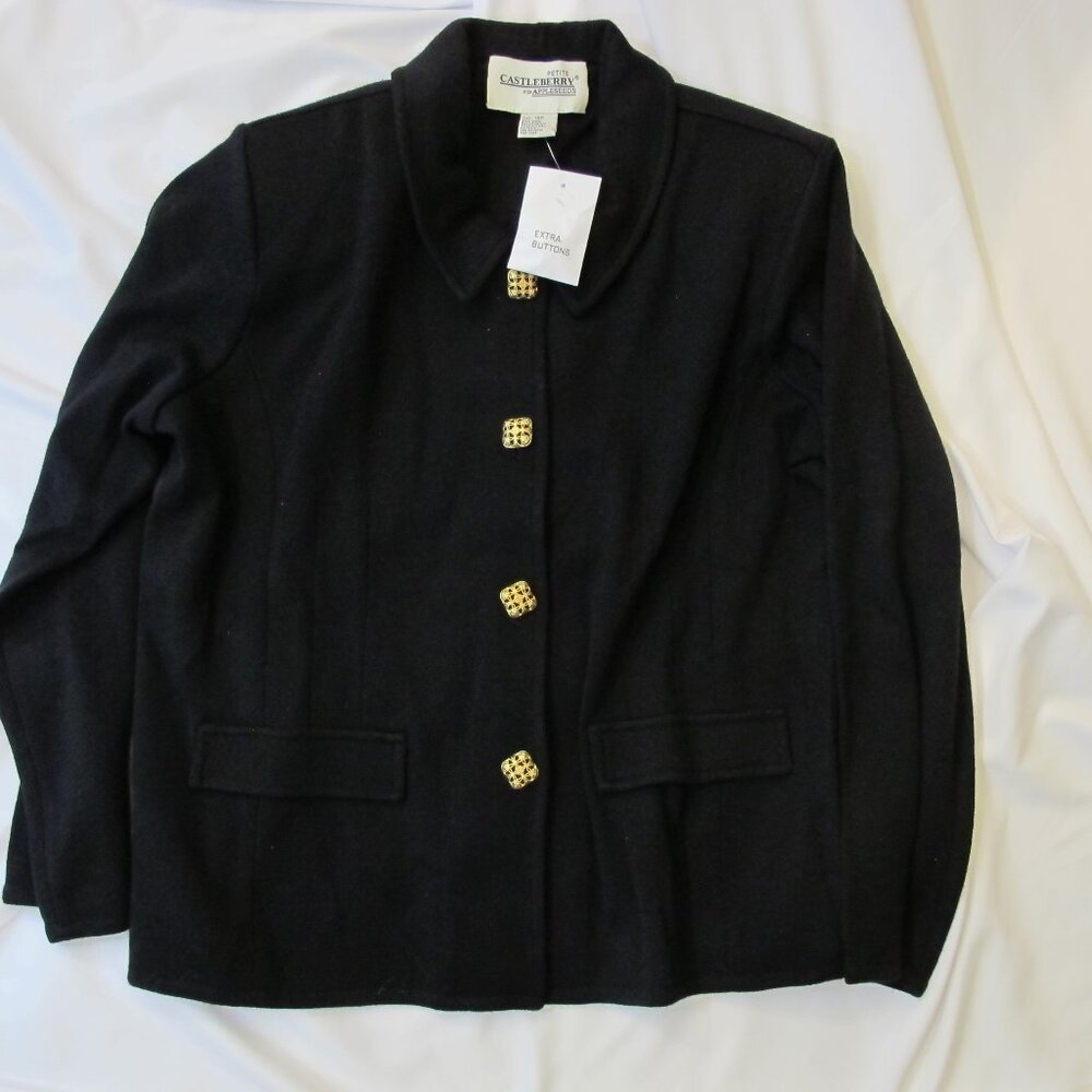 Castleberry for Appleseeds Petite fine wool-blend cardigan   16P